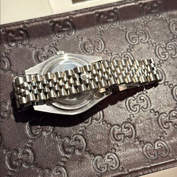 Rolex Silver Oyster Perpetual Watch - Picture 8 of 10